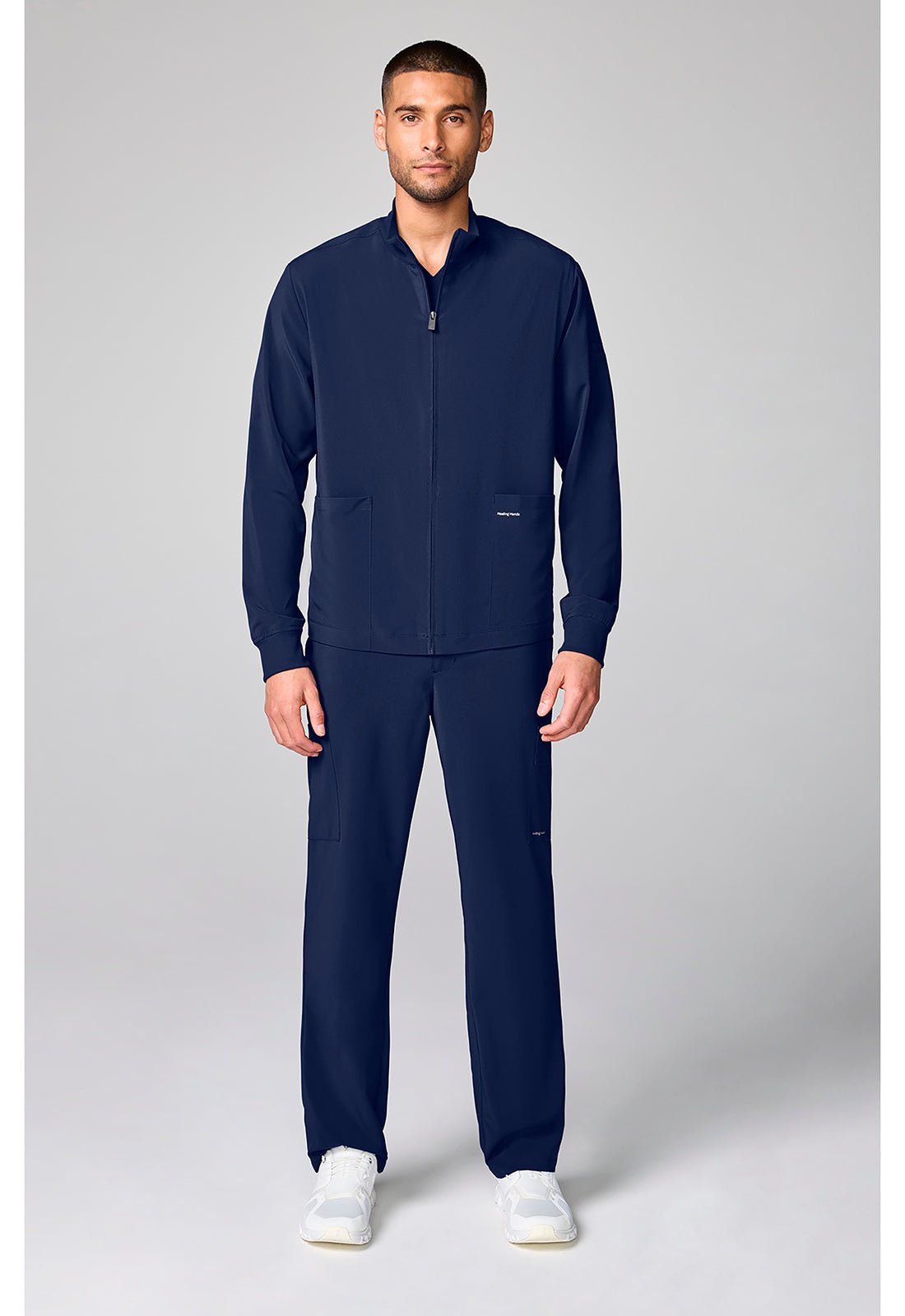Healing Hands Scrubs Works Men's Mock Neck Jacket HH00053 - Scrubs Select