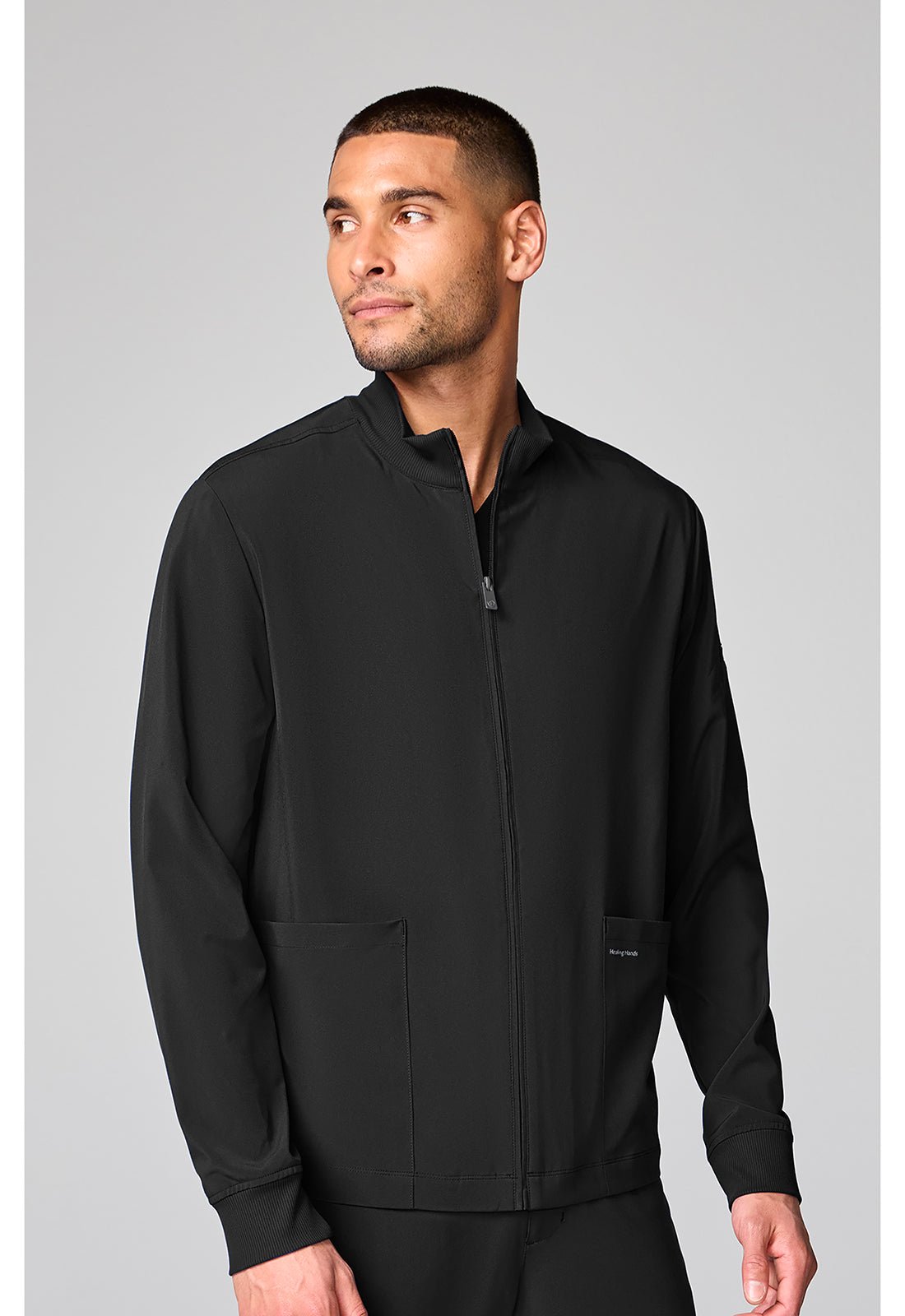 Healing Hands Scrubs Works Men's Mock Neck Jacket HH00053 - Scrubs Select
