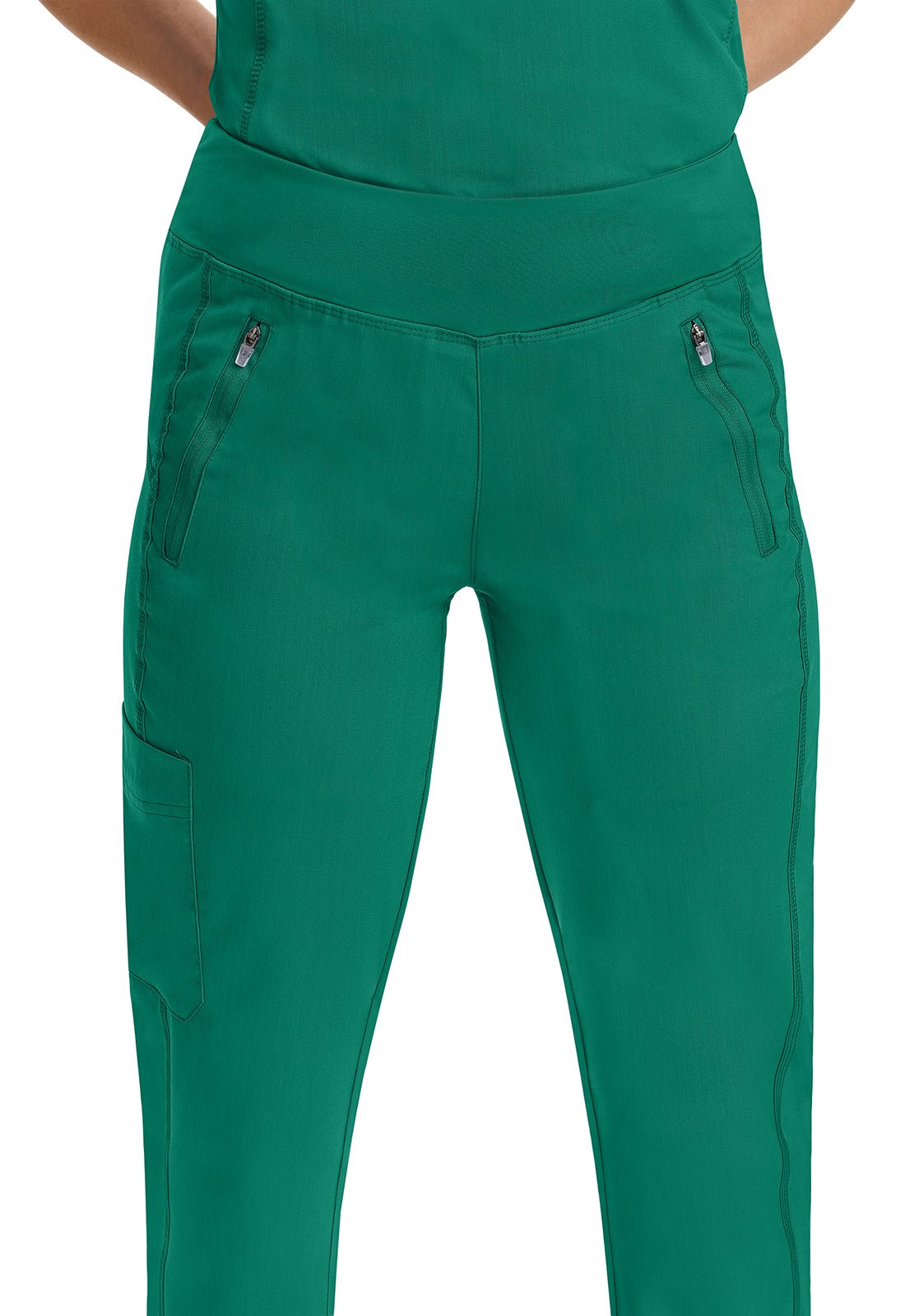 Healing Hands Tara Jogger Scrub Pant 9233 in Hunter, Red - Scrubs Select