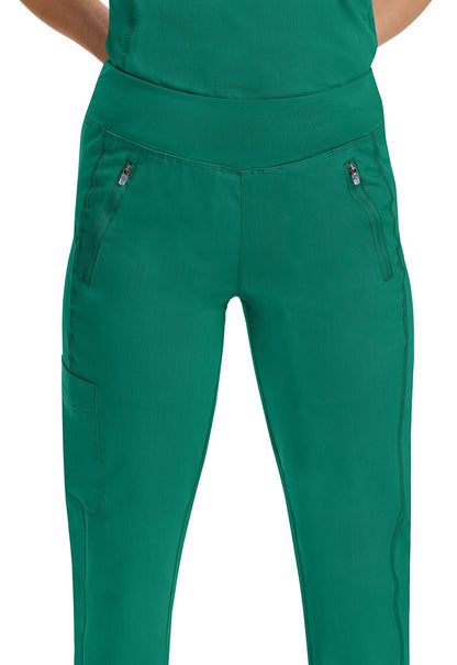 Healing Hands Tara Jogger Scrub Pant 9233 in Hunter, Red - Scrubs Select