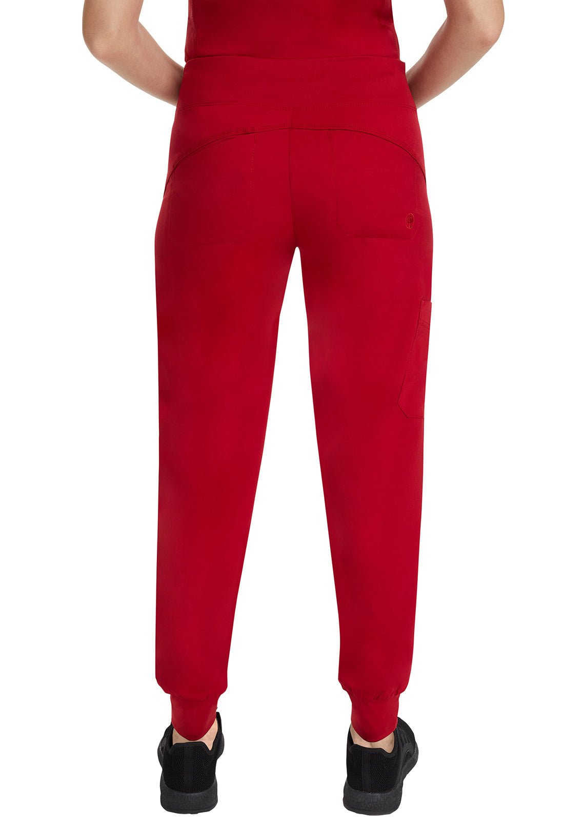 Healing Hands Tara Jogger Scrub Pant 9233 in Hunter, Red - Scrubs Select