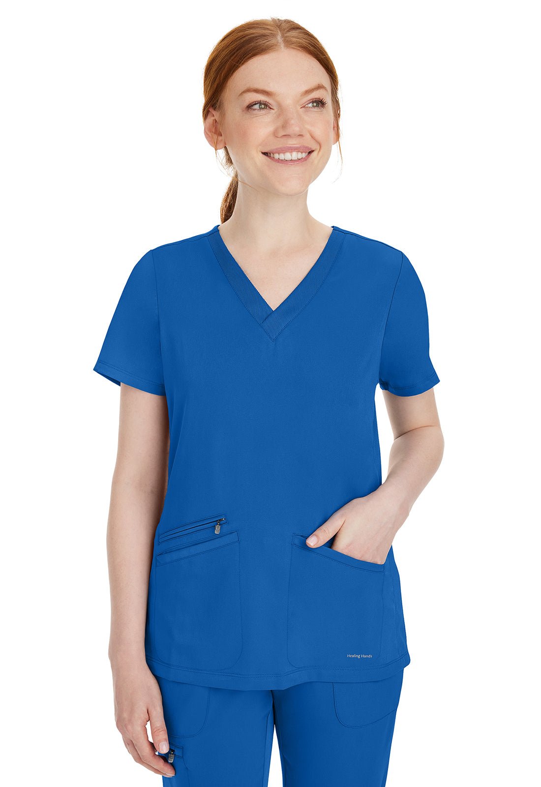 Healing Hands Works Scrubs Mariah V Neck Top 2530 - Scrubs Select