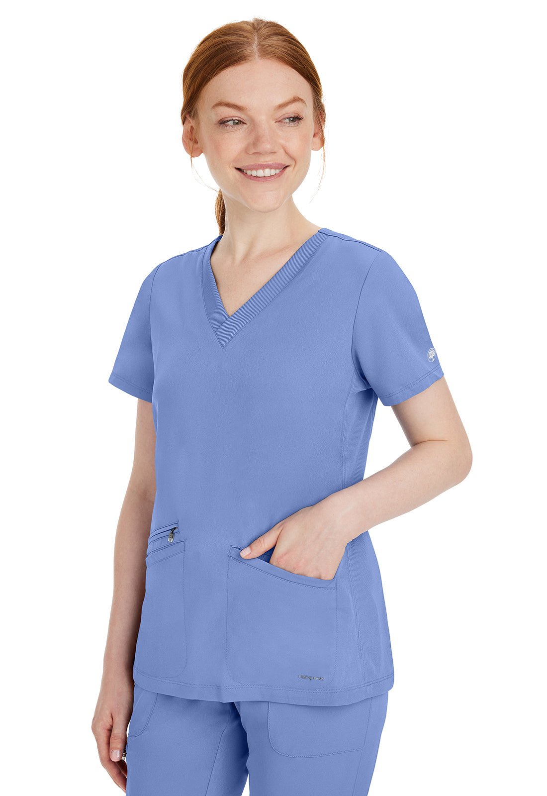Healing Hands Works Scrubs Mariah V Neck Top 2530 - Scrubs Select