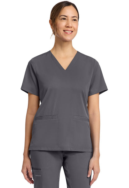 Healing Hands Works Scrubs Molly V Neck Top HH653 - Scrubs Select