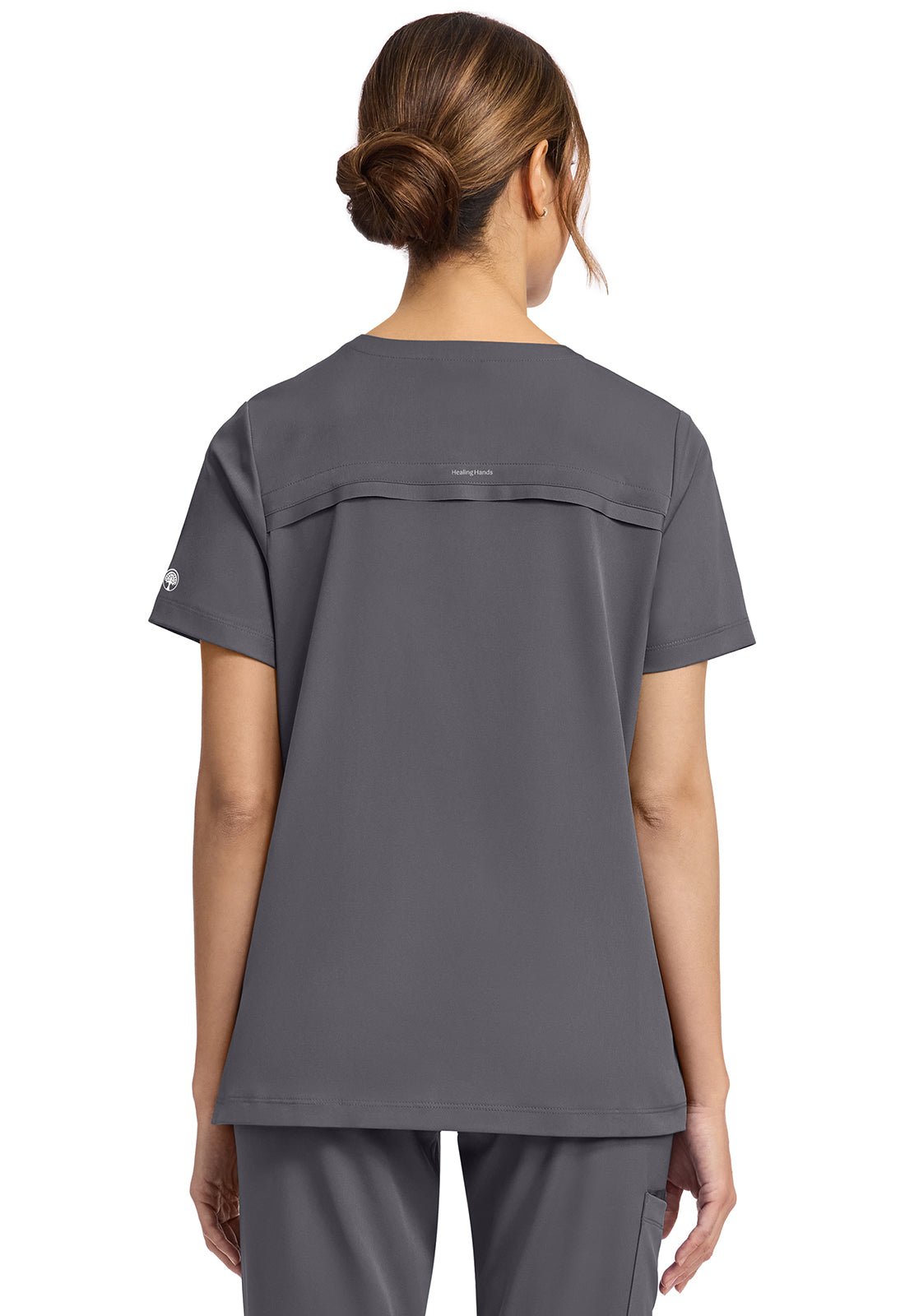Healing Hands Works Scrubs Molly V Neck Top HH653 - Scrubs Select