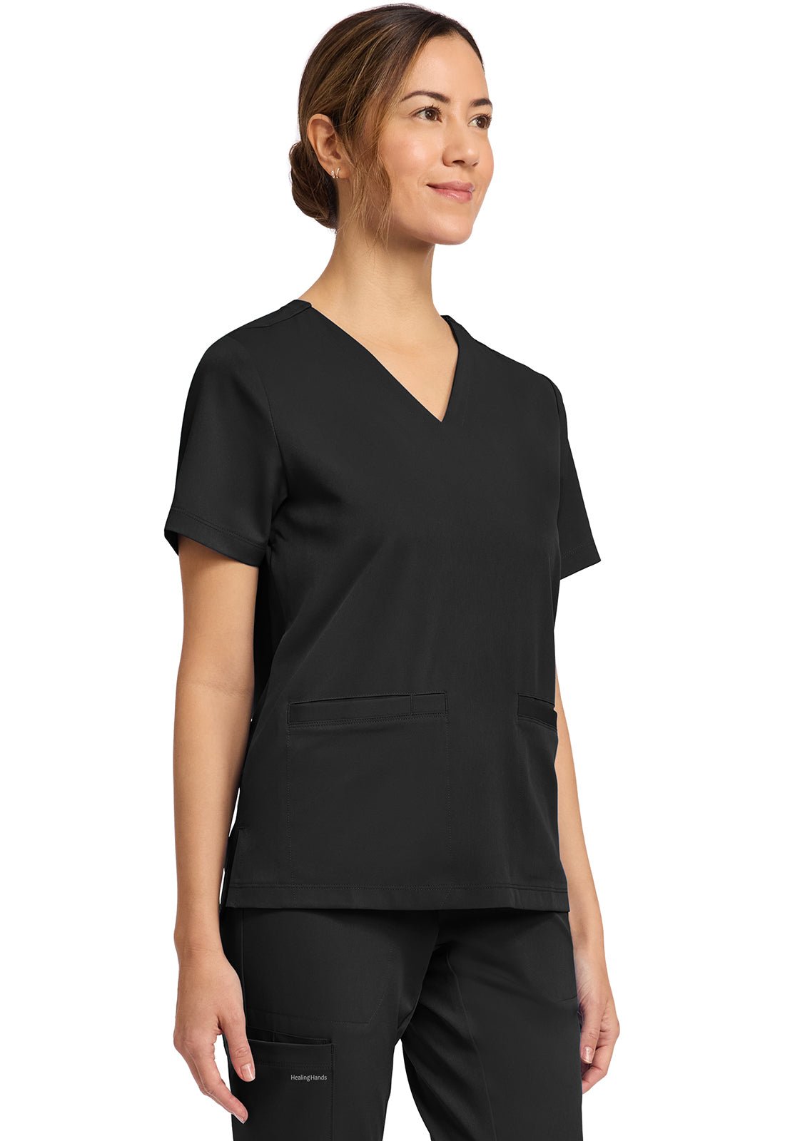 Healing Hands Works Scrubs Molly V Neck Top HH653 - Scrubs Select