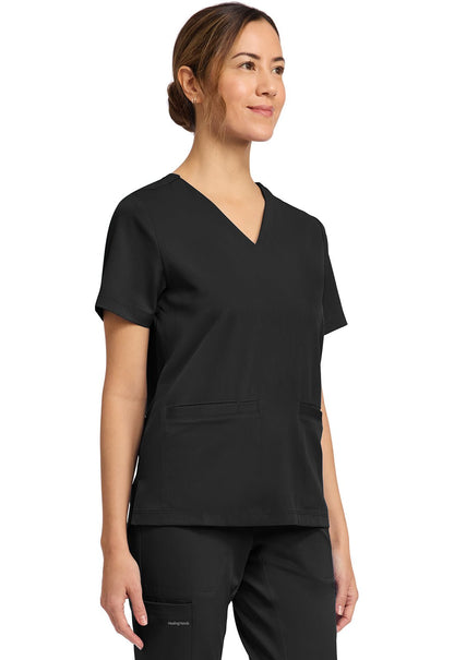Healing Hands Works Scrubs Molly V Neck Top HH653 - Scrubs Select