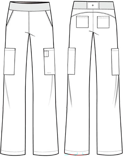 Healing Hands Works Scrubs Ruth Wide Leg Pant HH00045 - Scrubs Select