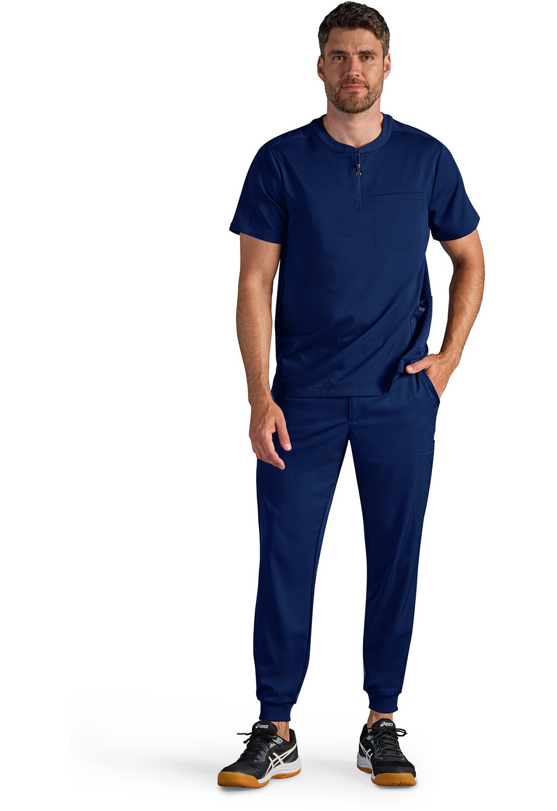 Healing Hands X DR KWANE Scrubs Victor Quarter Zip Top HH605A - Scrubs Select