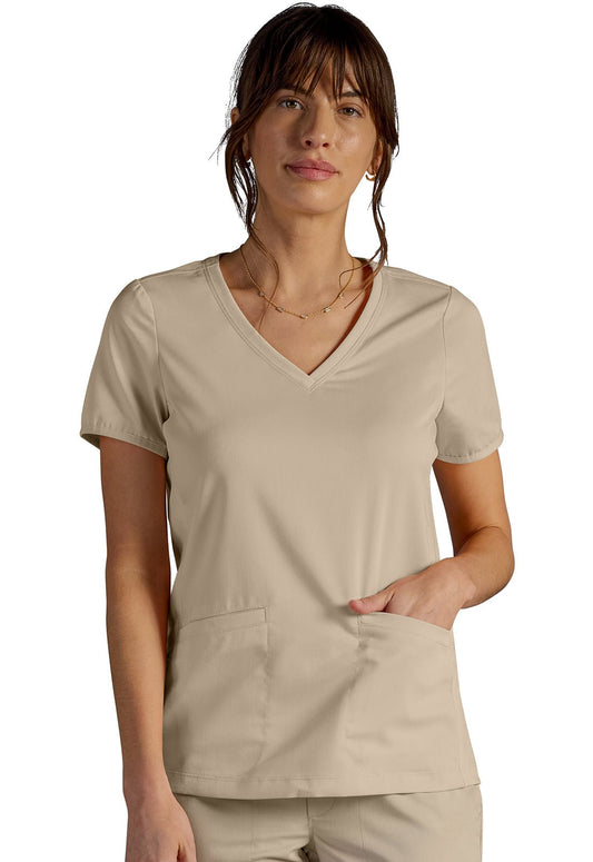 healing hands Juliet 2245 - Top da donna con scollo a V, con etichetta healing hands Juliet 2245 - Top da donna con scollo a V, con etichetta