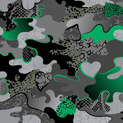 Heart Camo Dickies Print V Neck Scrub Top DK616 TGLV - Scrubs Select