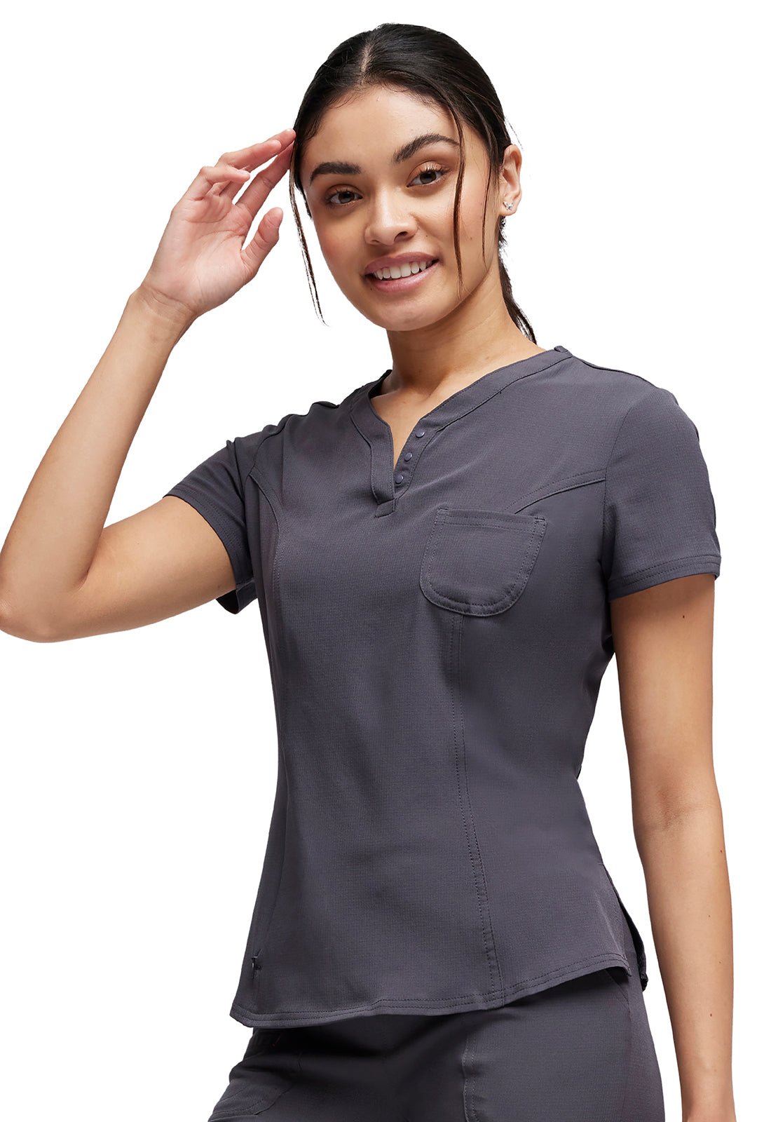 HeartSoul Scrubs Tuckable V Neck Top HS710 - Scrubs Select