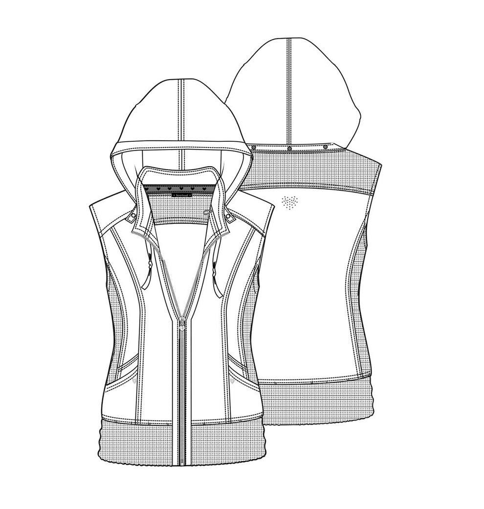 Heartsoul Zip Front Scrub Vest HS500 | Medical Uniform | Nurse Scrub ...