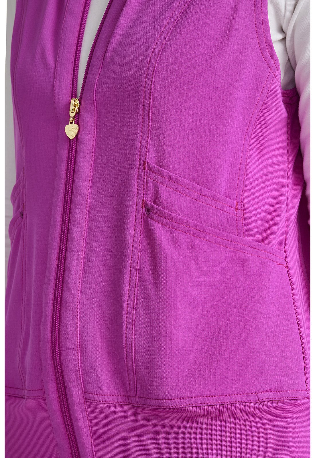 Heartsoul Zip Front Scrub Vest HS500 - Scrubs Select