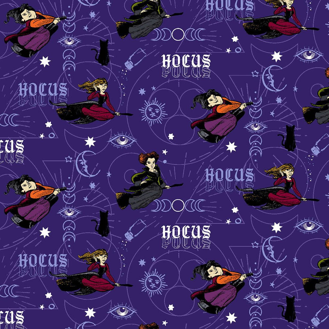 Hocus Pocus Tooniforms Licensed Disney V Neck Scrub Top TF737 HDOO - Scrubs Select