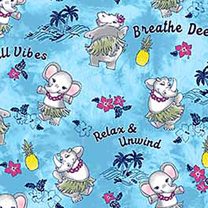 Hula Party Cherokee Print V Neck Scrub Top CK856 HUPY - Scrubs Select