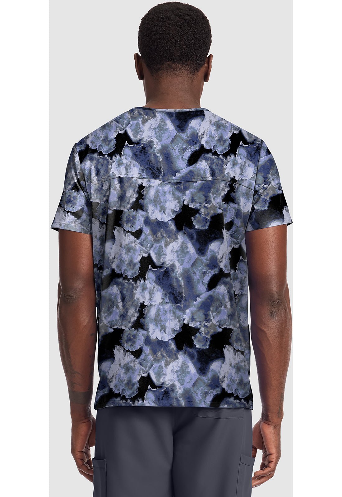 Ice Cold Cherokee Print Unisex V Neck Scrub Top CK691 ICCD - Scrubs Select