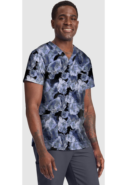 Ice Cold Cherokee Print Unisex V Neck Scrub Top CK691 ICCD - Scrubs Select