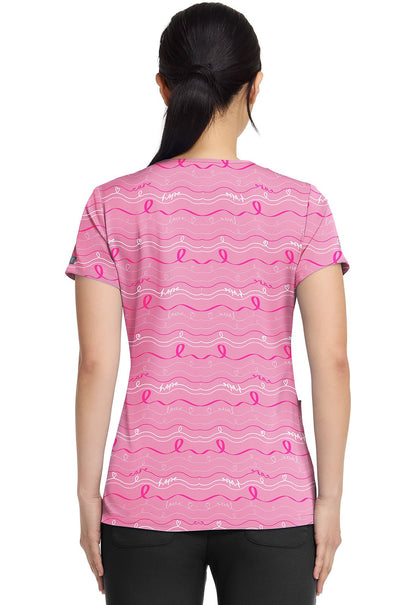In The Loop Med Couture Print V Neck Scrub Top MC8564 INOO - Scrubs Select
