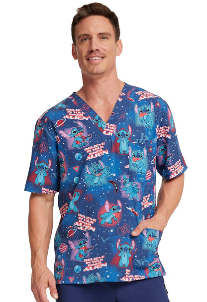 Lilo and Stitch Cherokee Tooniforms Disney Unisex V Neck Scrub Top TF701 LHLN - Scrubs Select