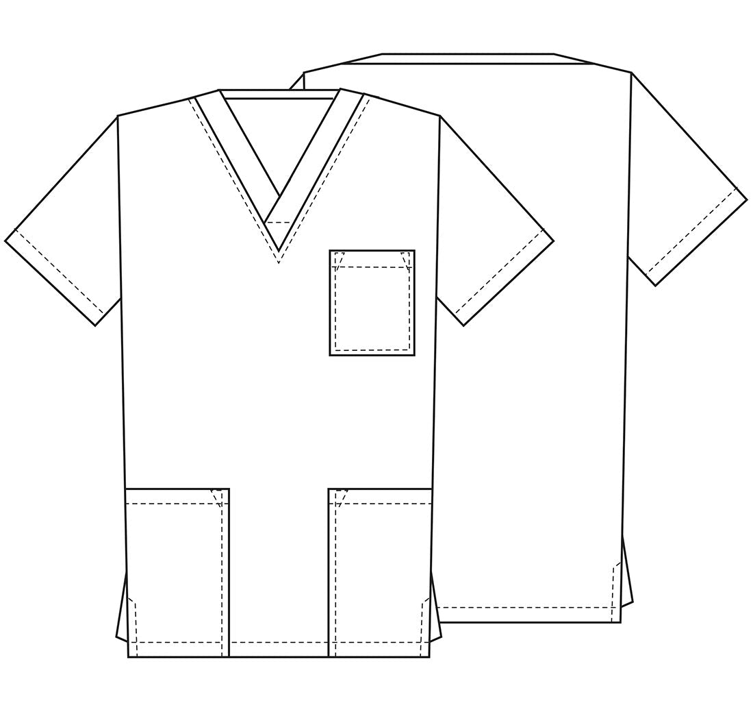 Lilo and Stitch Cherokee Tooniforms Disney Unisex V Neck Scrub Top TF701 LHLN - Scrubs Select