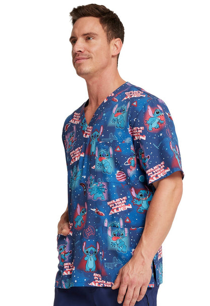 Lilo and Stitch Cherokee Tooniforms Disney Unisex V Neck Scrub Top TF701 LHLN - Scrubs Select