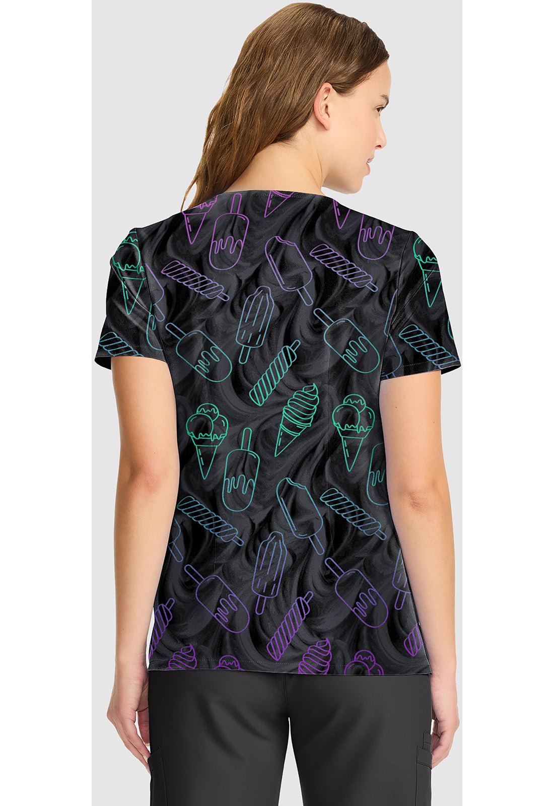 Lilo and Stitch Cherokee Tooniforms Disney V Neck Scrub Top TF626 LHAY - Scrubs Select