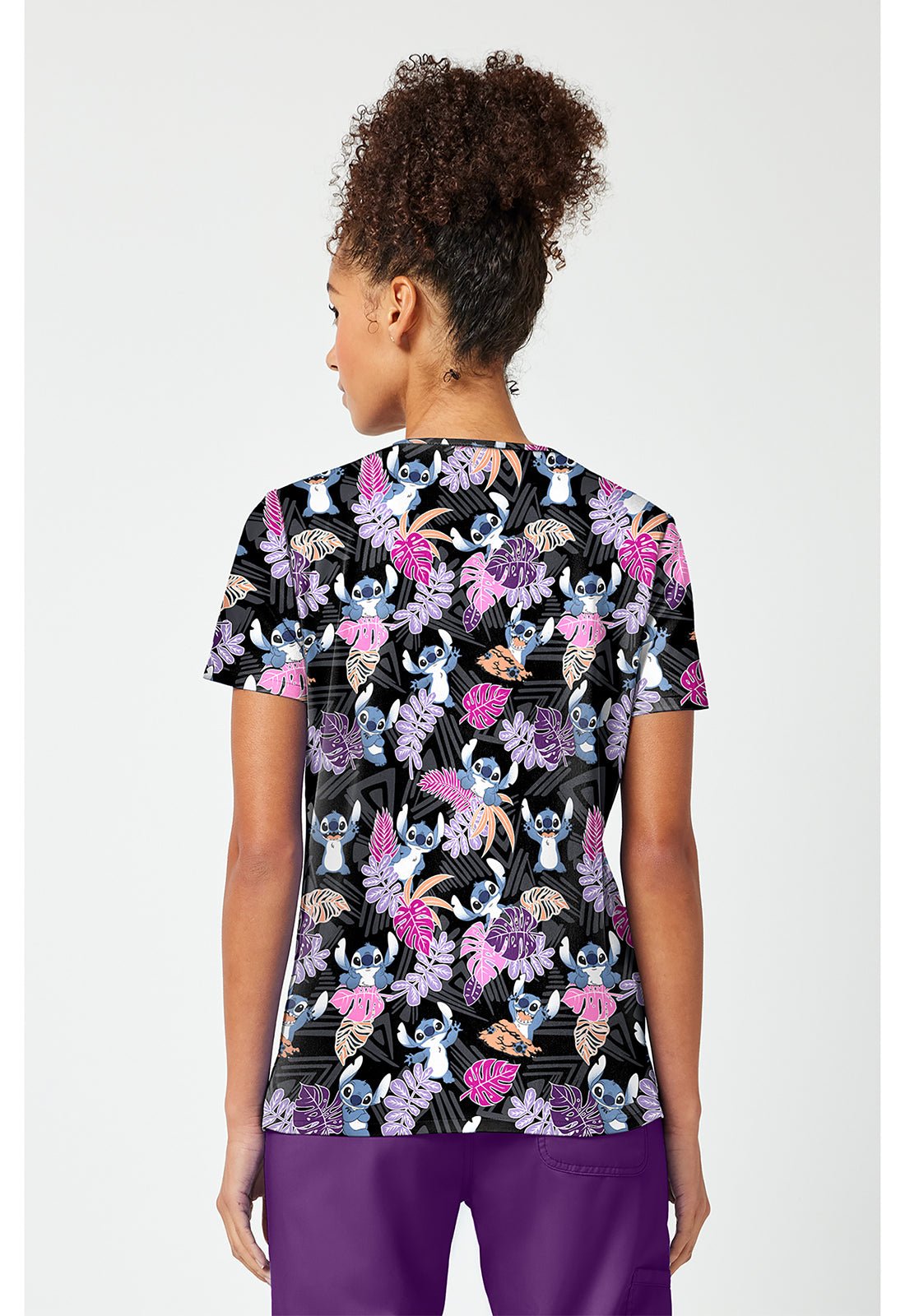 Lilo and Stitch Tooniforms Licensed Disney V Neck Scrub Top TF796 LHIB - Scrubs Select