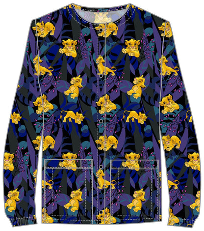 Lion KIng Cherokee Print Disney Scrub Jacket TF323 LKLN - Scrubs Select