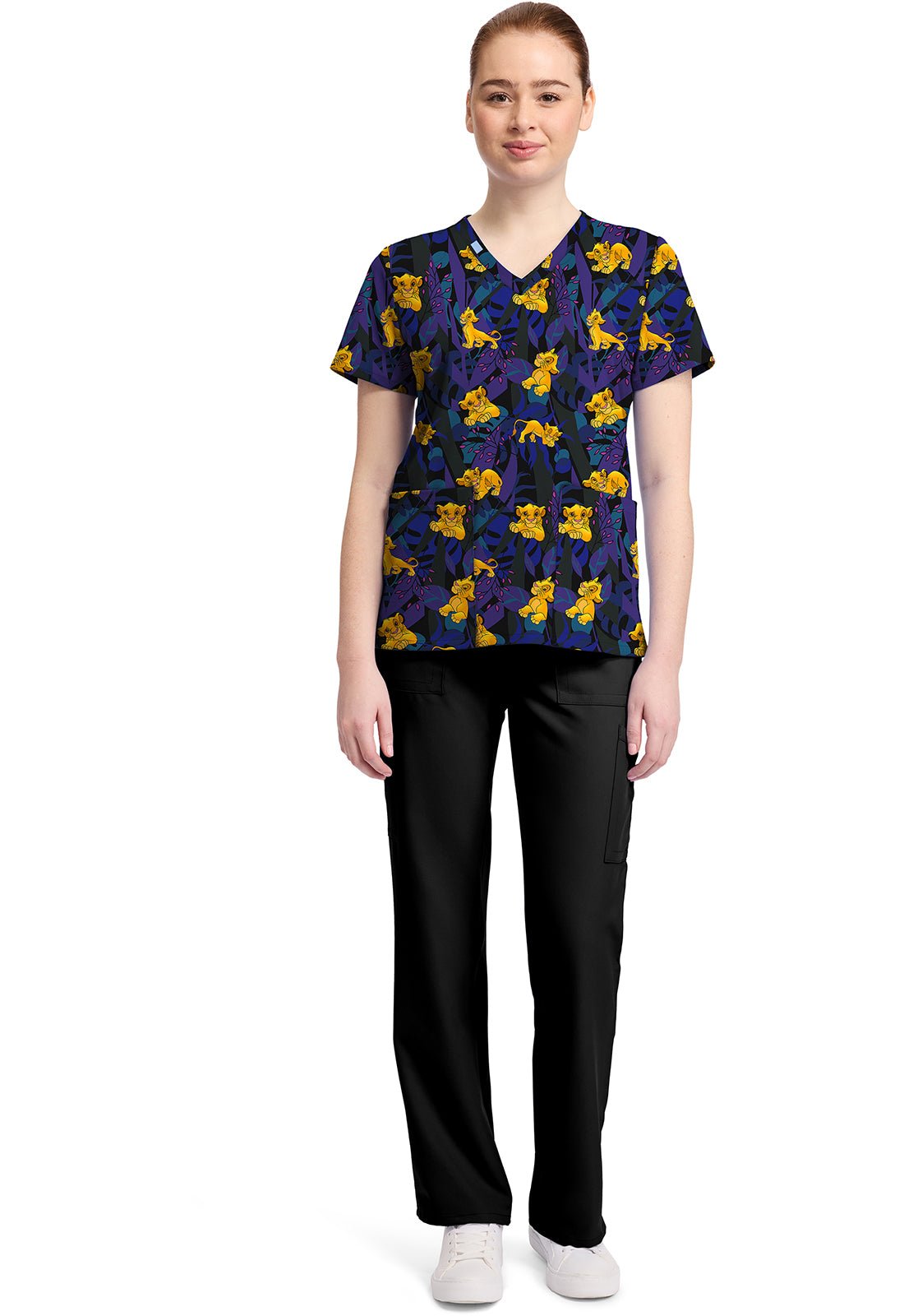 Lion King Simba Licensed Disney V Neck Scrub Top TF796 LKLN - Scrubs Select