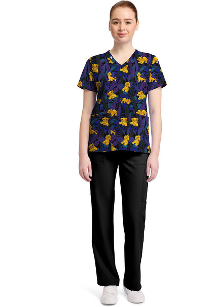 Lion King Simba Licensed Disney V Neck Scrub Top TF796 LKLN - Scrubs Select