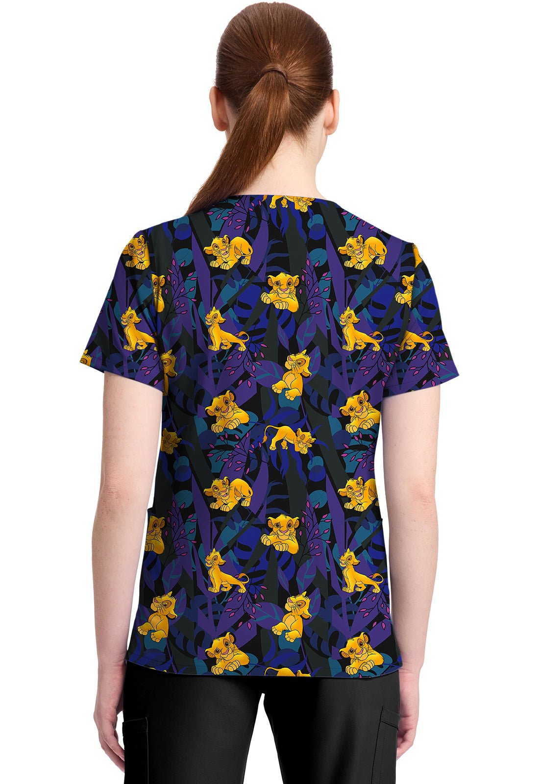 Lion King Simba Licensed Disney V Neck Scrub Top TF796 LKLN - Scrubs Select