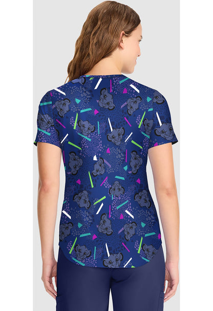Lion King Tooniforms Licensed Disney V Neck Scrub Top TF737 LKHF - Scrubs Select