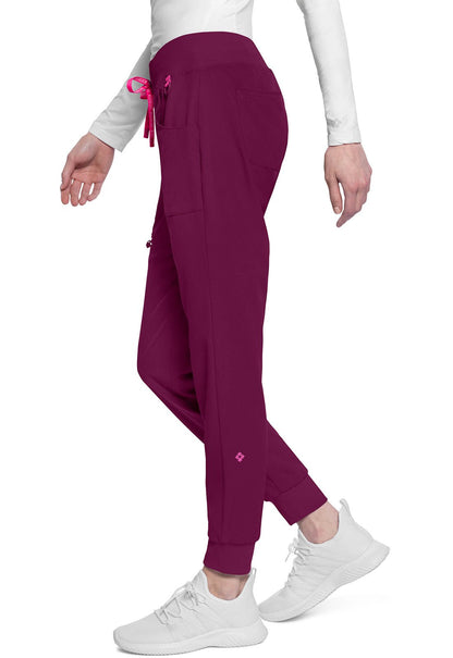 Med Couture AMP Jogger Scrub Pant MC102 in Black, Navy, Pewter, Royal, Wine - Scrubs Select