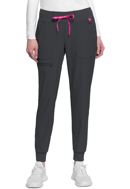 Med Couture AMP Jogger Scrub Pant MC102 in Black, Navy, Pewter, Royal, Wine - Scrubs Select