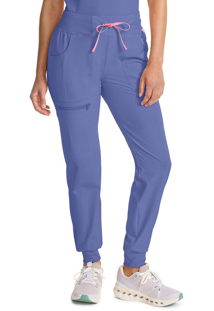 Med Couture AMP Jogger Scrub Pant MC102 in Ciel, Lavender, Solar Flare, Teal, White - Scrubs Select