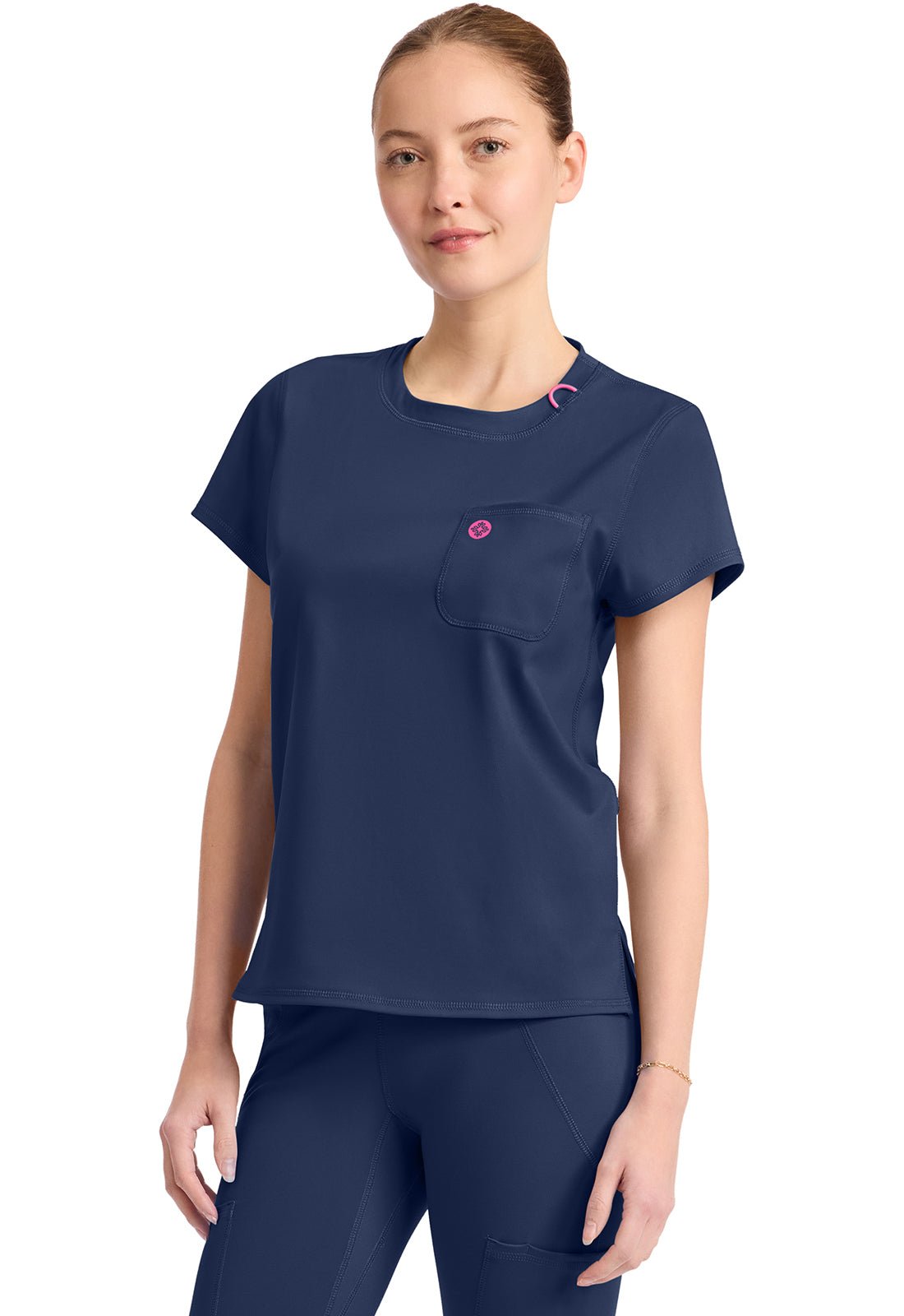 Med Couture Amp Knit Scrubs Crew Neck Tee MC751 - Scrubs Select
