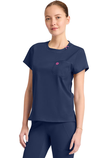 Med Couture Amp Knit Scrubs Crew Neck Tee MC751 - Scrubs Select