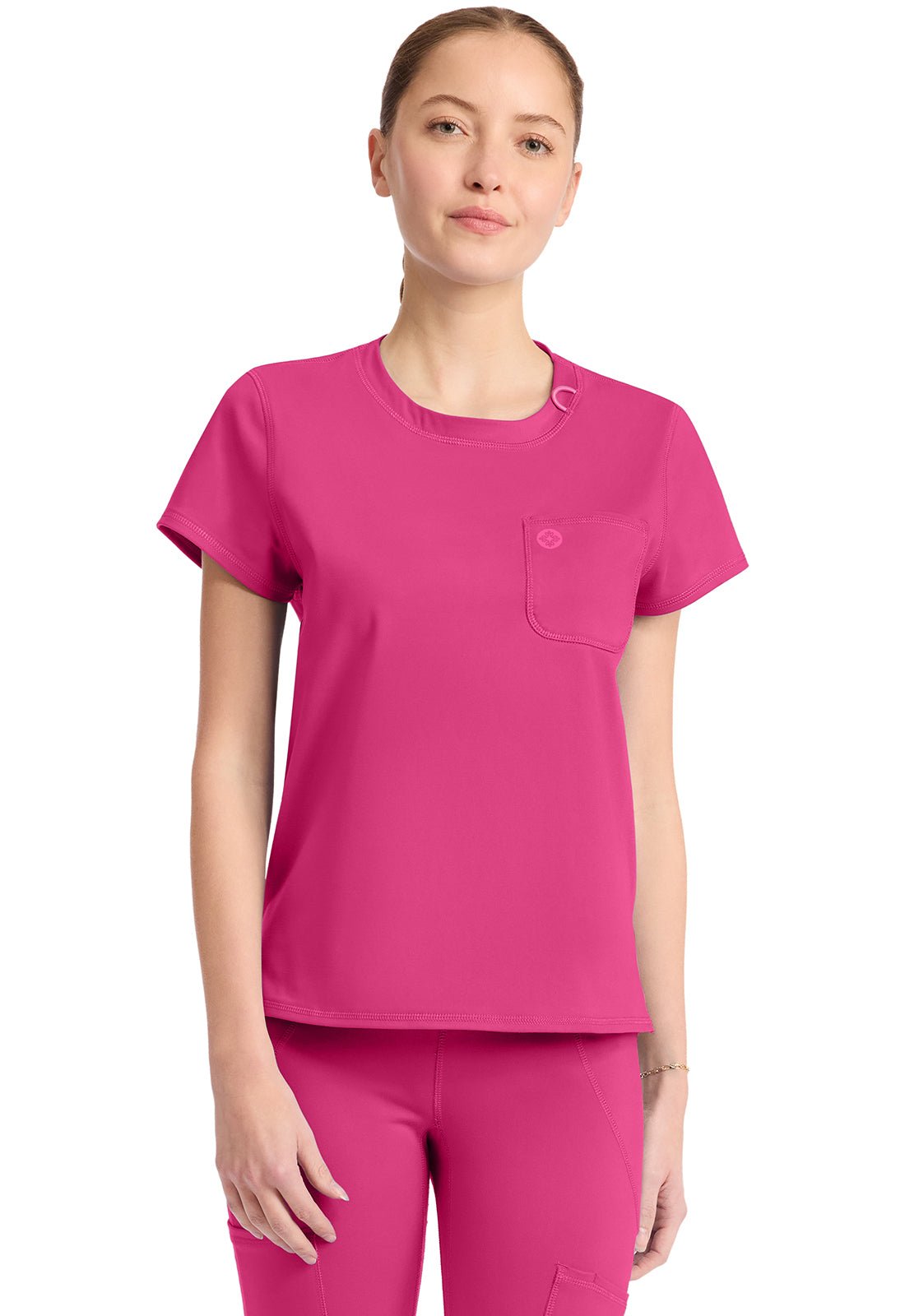 Med Couture Amp Knit Scrubs Crew Neck Tee MC751 - Scrubs Select