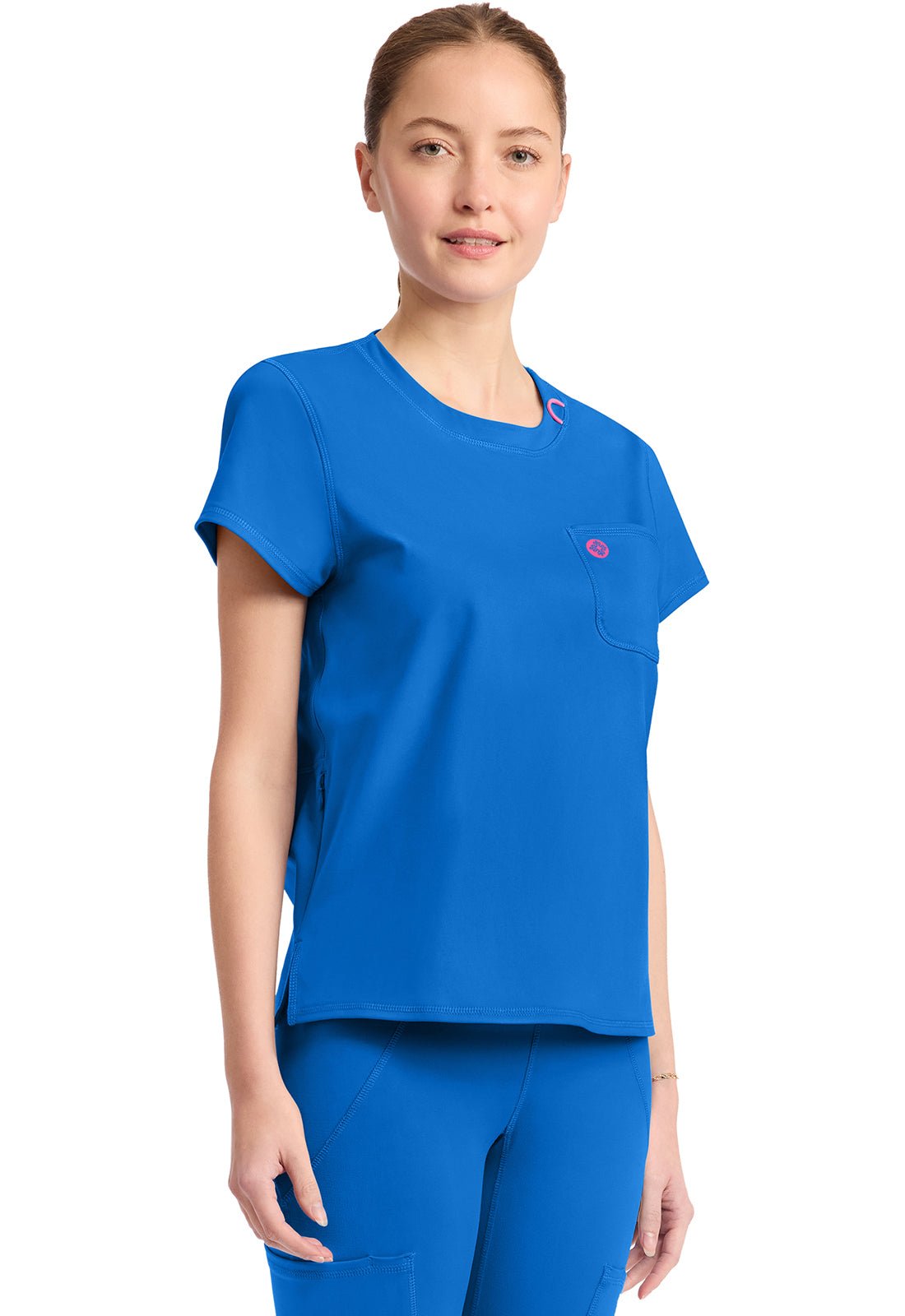 Med Couture Amp Knit Scrubs Crew Neck Tee MC751 - Scrubs Select