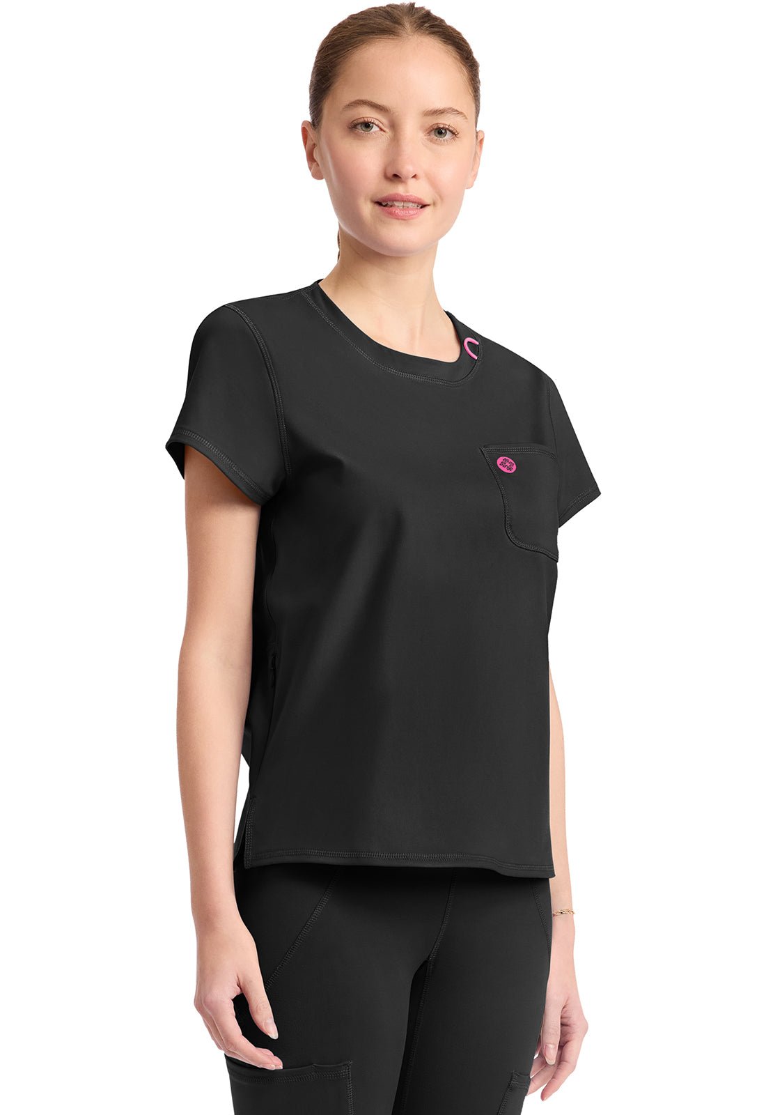 Med Couture Amp Knit Scrubs Crew Neck Tee MC751 - Scrubs Select