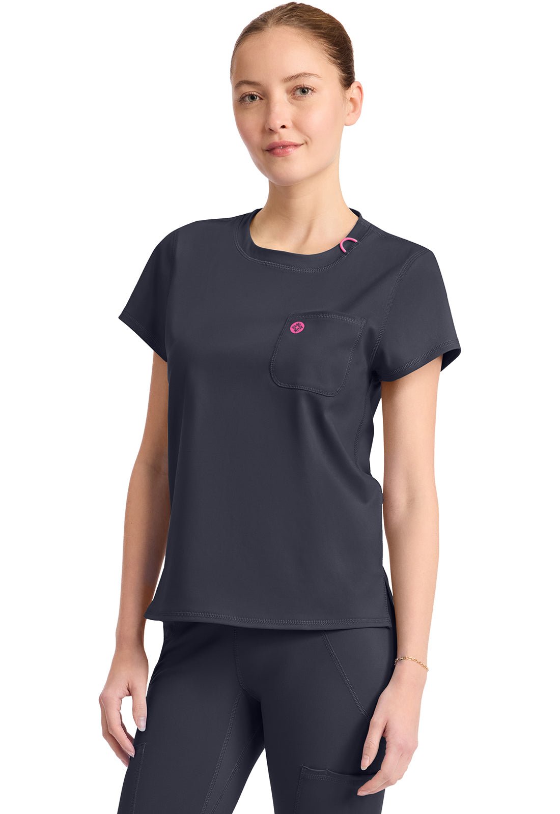 Med Couture Amp Knit Scrubs Crew Neck Tee MC751 - Scrubs Select