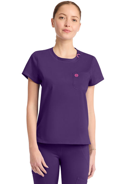Med Couture Amp Knit Scrubs Crew Neck Tee MC751 - Scrubs Select