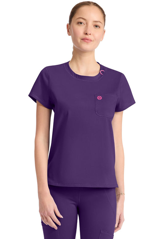 Med Couture Amp Knit Scrubs Crew Neck Tee MC751 - Scrubs Select