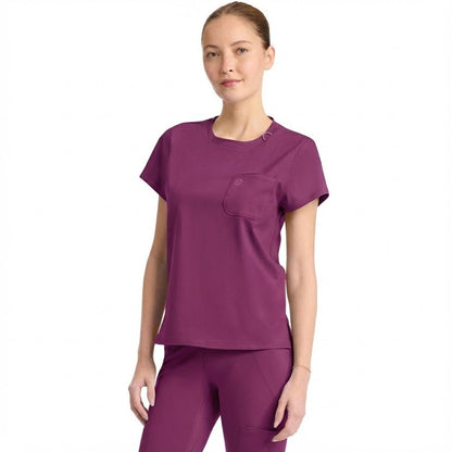 Med Couture Amp Knit Scrubs Crew Neck Tee MC751 - Scrubs Select
