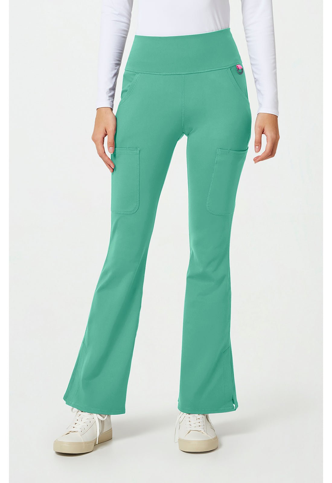 Med Couture Amp Knit Scrubs Flare Leg Yoga Pant MC150 - Scrubs Select