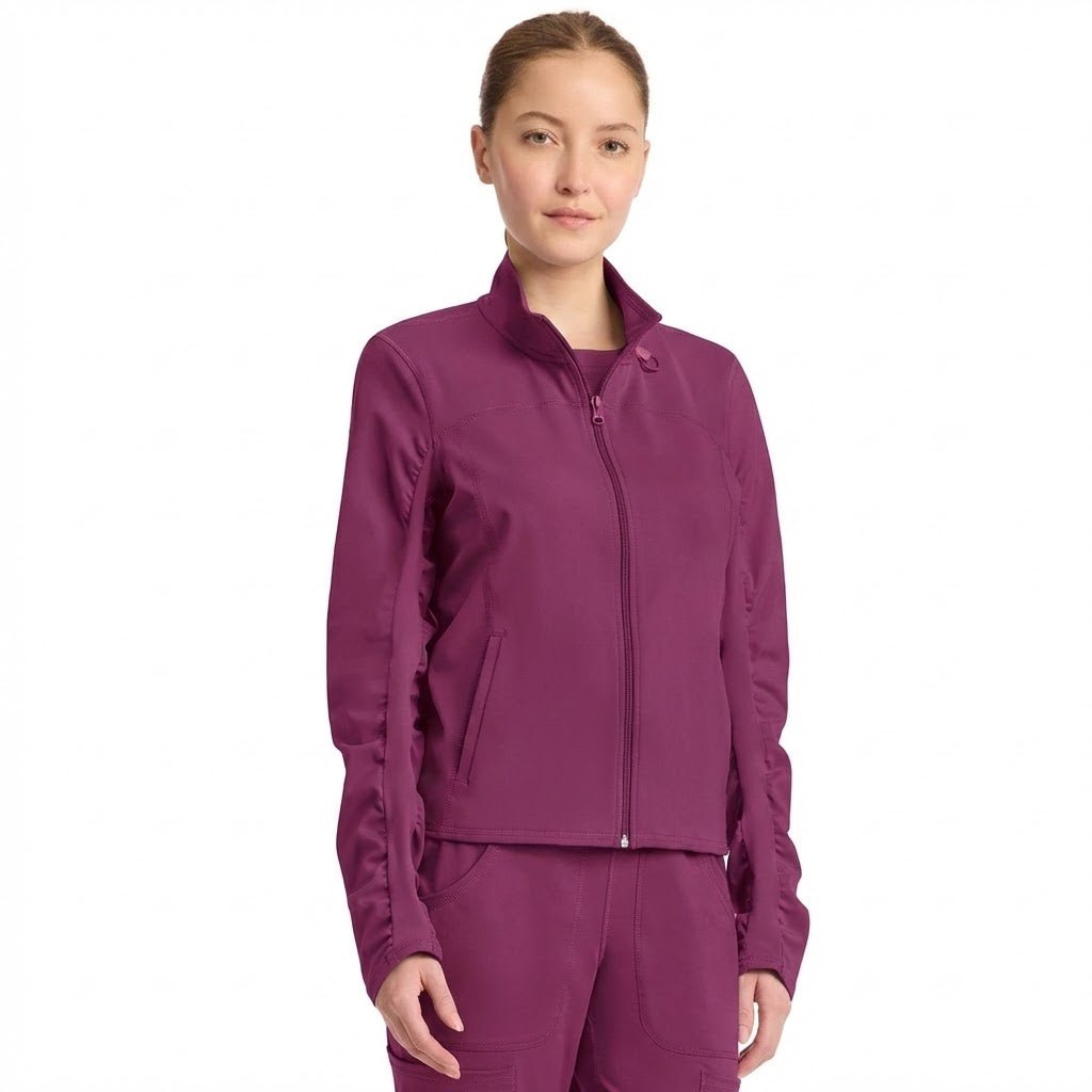Med Couture Amp Knit Scrubs Warm Up Jacket MC350 - Scrubs Select