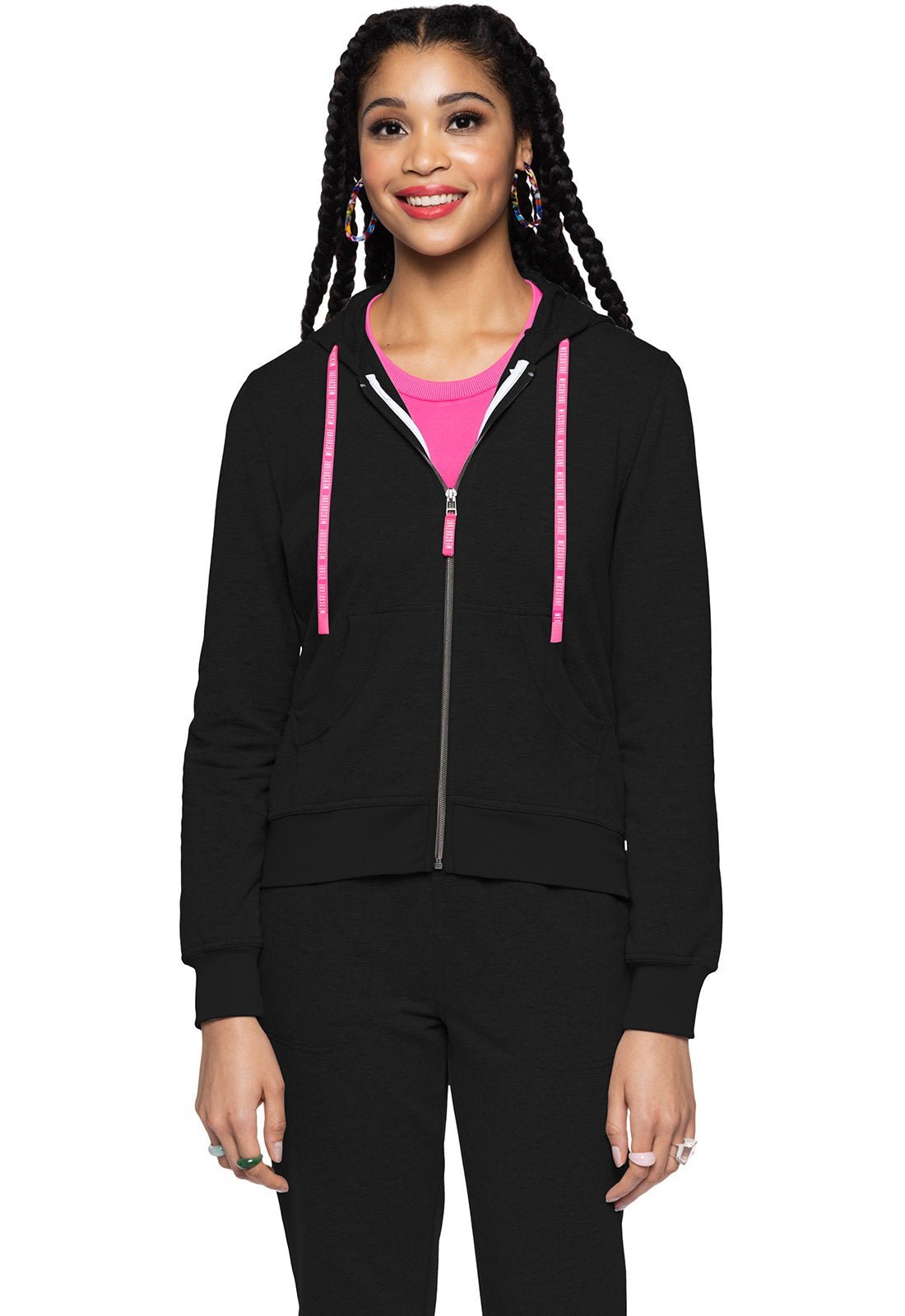 Med Couture Amp LifeStyle Fleece Hoodie Scrub Jacket MC316 - Scrubs Select