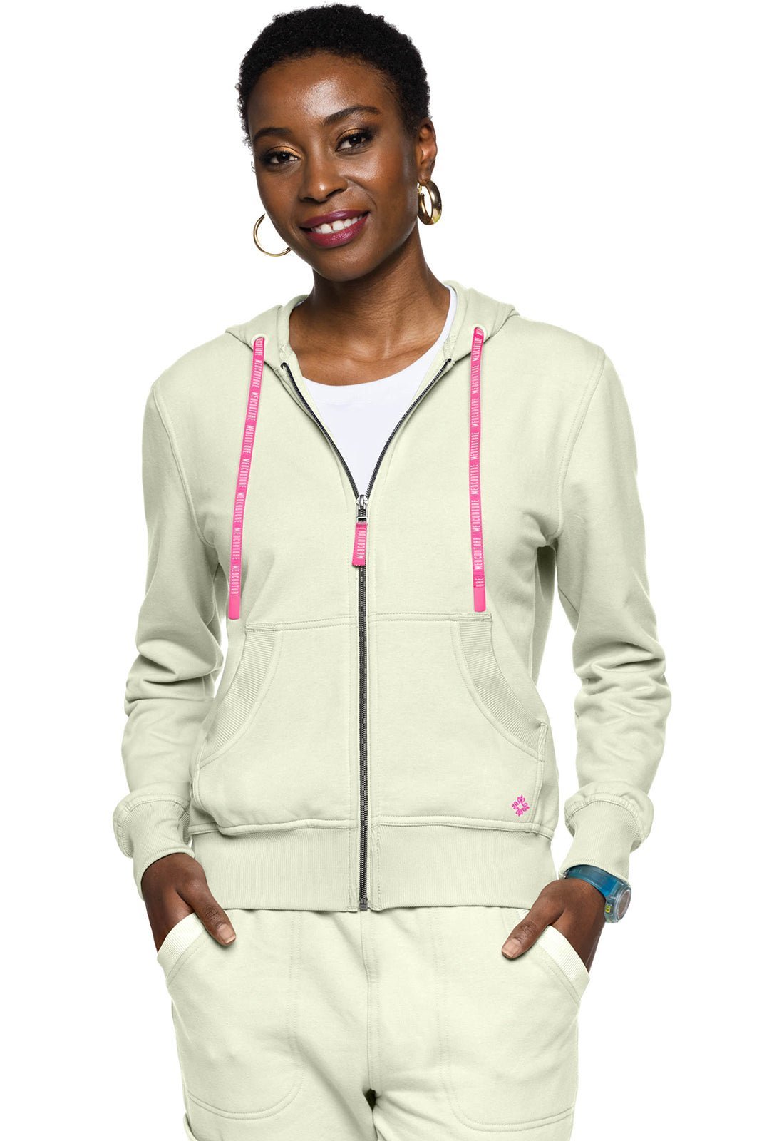 Med Couture Amp LifeStyle Fleece Hoodie Scrub Jacket MC316
