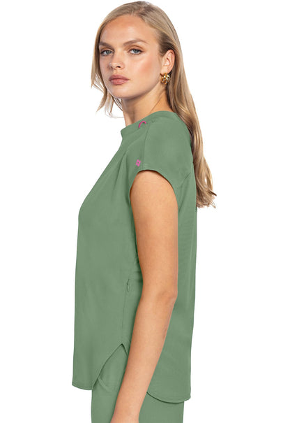 Med Couture Amp Round Neck Scrub Top MC703 Limited - Scrubs Select